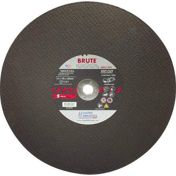 United Abrasives/Sait Gas Saw BladeT112x18x1BrutePK10 23412 - main